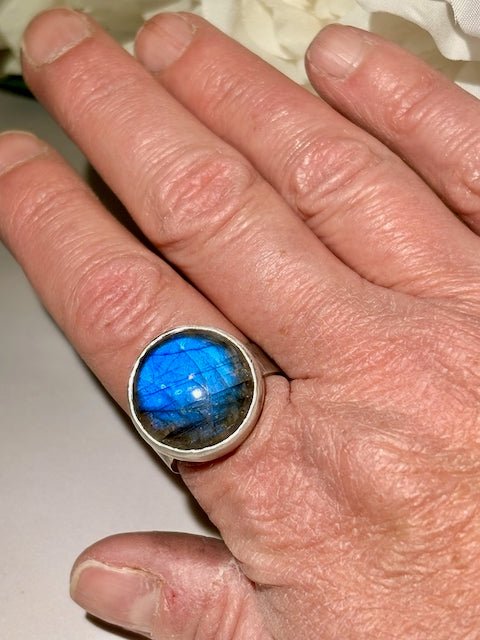 Blue Fire Ring - Arete Adorned