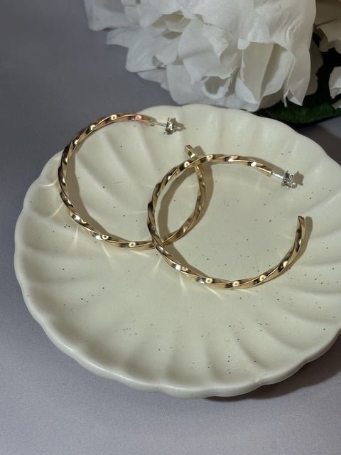 Ascend Twisted Hoops - Arete Adorned