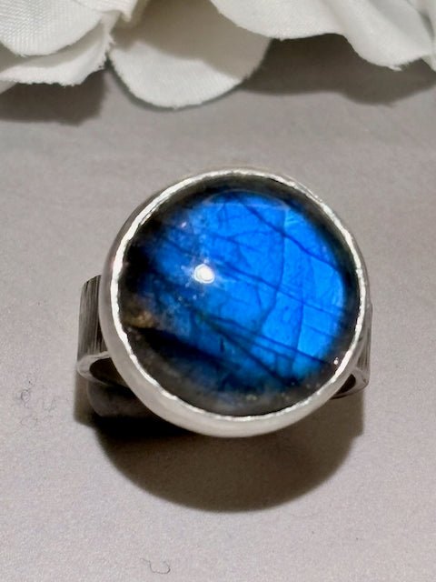 Blue Fire Ring - Arete Adorned