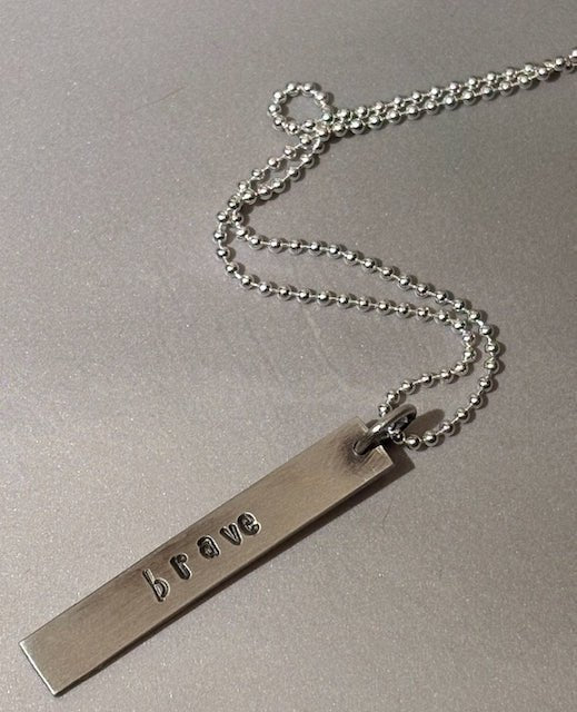 "Brave" Pendant - Arete Adorned