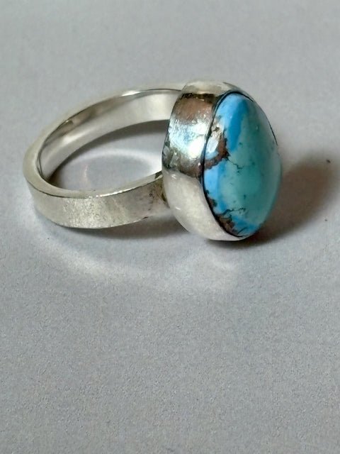 Freeform Golden Hills Turquoise Ring - Arete Adorned
