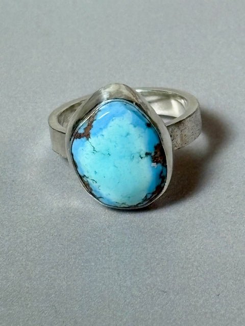 Freeform Golden Hills Turquoise Ring - Arete Adorned