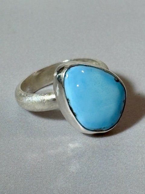 Freeform Golden Hills Turquoise Ring - Arete Adorned