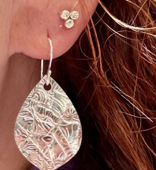 Granulated "Heart" Earrings - Arete Adorned