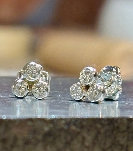 Granulated "Heart" Earrings - Arete Adorned