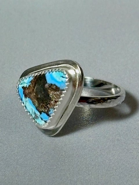 Triangle Golden Hills Turquoise Ring - Arete Adorned